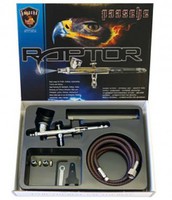 Paasche Raptor Gravity Feed Double Action Airbrush Set w/.25mm, .3mm Heads (RG3S) Paasche Raptor Gravity Feed Double Action Airbrush Set w/.25mm, .3mm Heads (RG3S)