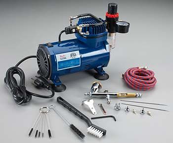 Paasche TG-3F Hobby Package w/Comp Airbrush Compressor #tg-100d
