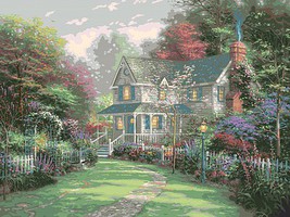 Plaid Thomas Kinkade Victorian Garden II (20''x16'') Paint By Number Kit #22724 Plaid Thomas Kinkade Victorian Garden II (20''x16'') Paint By Number Kit #22724