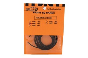 Parts-By-Parks 4 ft. Hollow/Flexible 1-1/2'' Rubber Hose Plastic Model Vehicle Accessory 1/25 #1032 Parts-By-Parks 4 ft. Hollow/Flexible 1-1/2'' Rubber Hose Plastic Model Vehicle Accessory 1/25 #1032