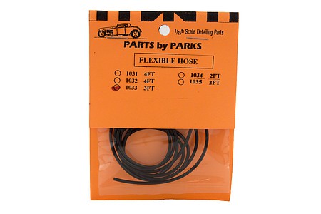 Parts-By-Parks 1/25 3 ft. Hollow/Flexible 2 Rubber Hose