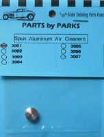 Parts-By-Parks Air Cleaner 13/32 x 5/32 (Spun Aluminum) Plastic Model Vehicle Accessory 1/25 Scale #3001 Parts-By-Parks Air Cleaner 13/32 x 5/32 (Spun Aluminum) Plastic Model Vehicle Accessory 1/25 Scale #3001