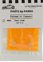 Parts-By-Parks Flathead Air Cleaner (Satin Finish) (2) Plastic Model Vehicle Acc Kit 1/25 Scale #8004