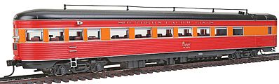 Precision-Craft SP Morning Daylight Parlor-Observation - Ready to Run Southern Pacific #2954 (1941 Pre-War Scheme, red, orange, Lines Lettering) - HO-Scale
