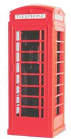 Peco Telephone Box (Red) O Scale Model Railroad Building Accessory #lk760