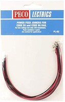 Peco Code 55/80 Power Feed Joiners (8) Model Railroad Electrical Accessory #pl-82