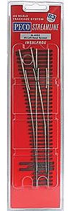 Peco North American Style Code 83 #5 Turnout Left Hand Model Train Track HO Scale  #sl8352