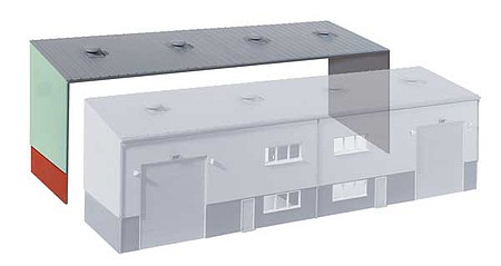 Peco Industrial/Retail Extension Kit HO Scale Model Railroad Building Accessory Kit #ssm315