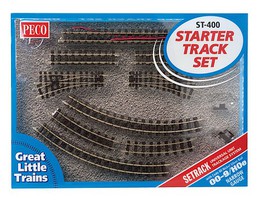 Peco HOn30 Setrack Starter Set HO Scale Nickel Silver Model Train Track #st400