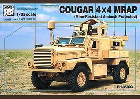 Panda Cougar 4x4 MRAP Military Truck (MRAP) Plastic Model Military Vehicle Kit 1/35 Scale #35003