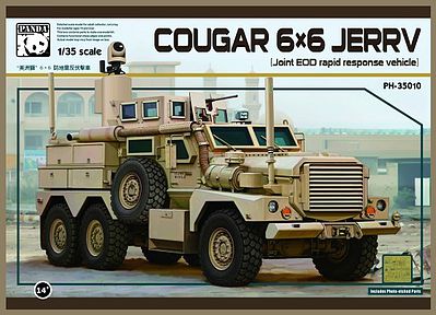 Panda Cougar 6x6 JERRV (Joint EOD Rapid Response Vehicle) Military Vehicle Kit 1/35 Scale #35010