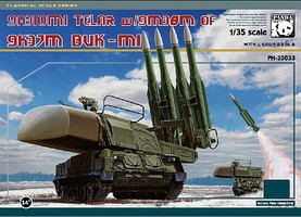 Panda 1/35 9A310M1 Telar Self-Propelled Mount (SPM) Transporter w/9K37M BUK SA11 Surface-to-Air-System Panda 1/35 9A310M1 Telar Self-Propelled Mount (SPM) Transporter w/9K37M BUK SA11 Surface-to-Air-System