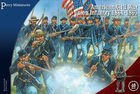 Perry 28mm American Civil War Union Infantry 1861-65 (40) Perry 28mm American Civil War Union Infantry 1861-65 (40)
