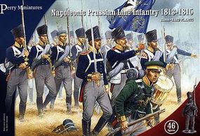 Perry Napoleonic Prussian Line Infantry 1813-15 (46) Plastic Model Military Figure 28mm #205 Perry Napoleonic Prussian Line Infantry 1813-15 (46) Plastic Model Military Figure 28mm #205