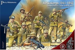 Perry German Infantry Afrika Korps 1941-43 (38) Plastic Model Military Figure 28mm #602 Perry German Infantry Afrika Korps 1941-43 (38) Plastic Model Military Figure 28mm #602