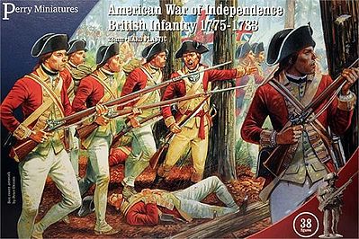 Perry American War of Independence British Infantry Plastic Model Military Figure 28mm #701