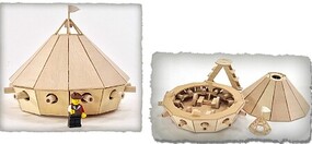 Pathfinders Leonardo DaVinci Armored Tank Wooden Kit