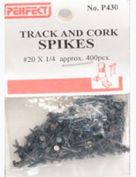 Perfect-Parts Track/Cork Spikes #20 1/4'' (Approx. 400/cd) (6cd/dlr.pk)