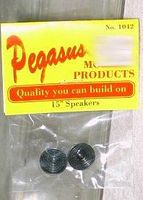 Pegasus 15'' Speakers (2) Plastic Model Vehicle Accessory 1/24 Scale #1042 Pegasus 15'' Speakers (2) Plastic Model Vehicle Accessory 1/24 Scale #1042