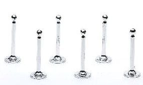 Show Pieces Chrome Stanchions Set Plastic Model Vehicle Accessory 1/24 Scale #2401