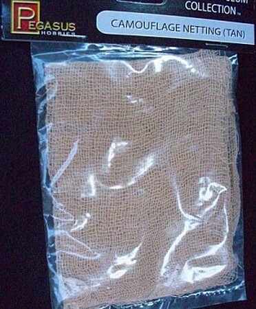 Pegasus Tan Camouflage Netting Plastic Model Diorama All Scale #5192