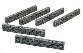 Block Type Stone Wall (6) (Painted) Plastic Model Military Diorama 1/32 or 1/72 Scale #5203