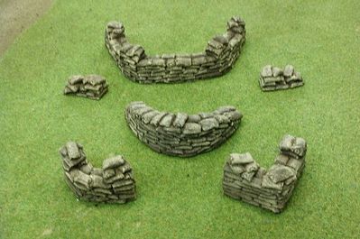 Pegasus Various Sandbags (Painted) Plastic Model Military Diorama 1/32 or 1/72 Scale #5209