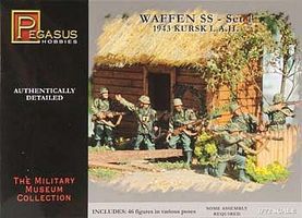 Pegasus German Waffen SS Set 1 (46) Plastic Model Military Figure 1/72 Scale #7201