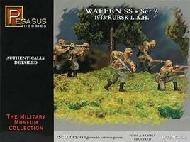 German Waffen SS Set 2 (43) Plastic Model Military Figure 1/72 Scale #7202