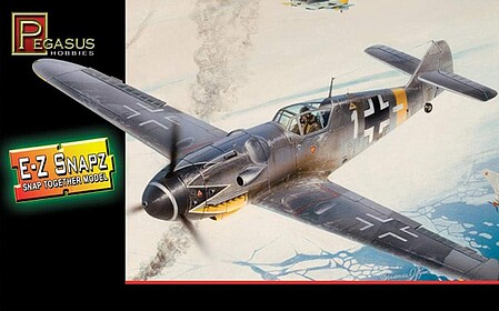 Pegasus E-Z Snapz Messerschmitt BF-109G6 Snap Tite Plastic Model Aircraft Kit 1/48 Scale #8413