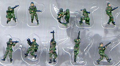 Pegasus Modern American Infantry NATO (10) Painted Plastic Model Military Figure 1/144 Scale #854