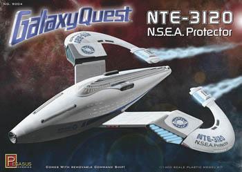 Pegasus Galaxy Quest NSEA Protector Kit Science Fiction Plastic Model Kit 1/400 Scale #9004