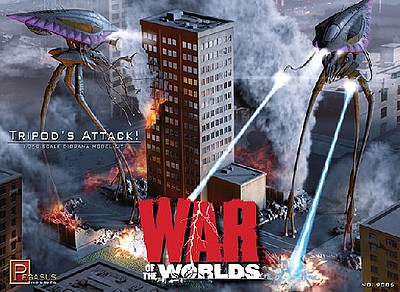 Pegasus Tripods Attack 2005 War of Worlds Diorama Science Fiction Plastic Model 1/350 Scale #9006