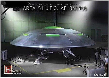 Pegasus Area-51 UFO A.E.-341.15B Science Fiction Plastic Model Kit 1/72 Scale #9100