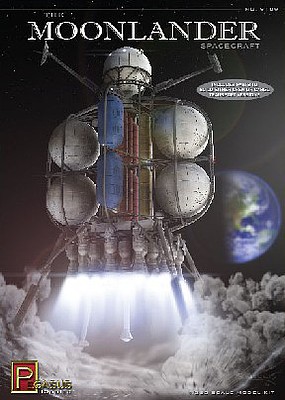 Pegasus The Moonlander Spacecraft Kit Science Fiction Plastic Model 1/350 Scale #9109