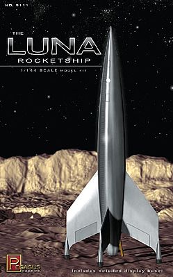 Pegasus Luna Rocketship Science Fiction Plastic Model 1/144 Scale #9111