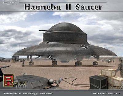 Pegasus Haunebu II German WWII UFO Saucer Kit Science Fiction Plastic Model 1/144 Scale #9119