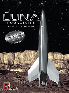 Pegasus Luna Silver Plated Science Fiction Plastic Model Kit 1/350 Scale #9310