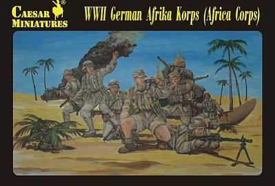 Pegasus WWII German Afrika Korps (32) Plastic Model Military Figure Kit 1/72 Scale #c070