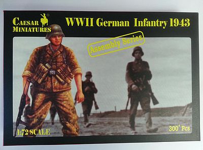 Pegasus WWII German Infantry 1943 (300) Plastic Model Military Figure 1/72 Scale #c7711