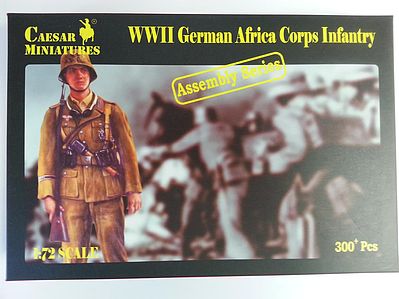 Pegasus WWII German Afrika Korps Infantry (300) Plastic Model Military Figure 1/72 Scale #c7713
