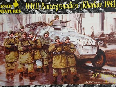 Pegasus WWII German Panzergrenadiers (Kharkov 1943) Plastic Model Military Figure 1/72 Scale #hb01