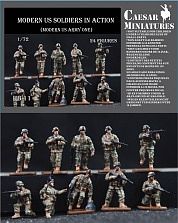 Pegasus Modern US Soldiers in Action 1/72 Scale Plastic Model Military Figure #hb11