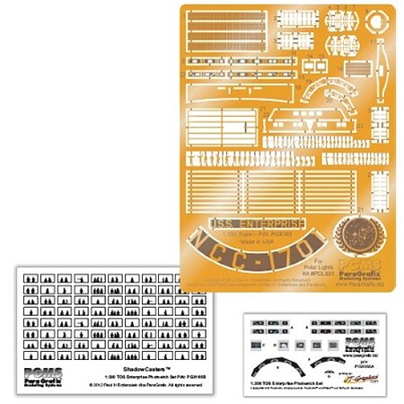 Paragraphix USS Enterprise Supplemental PE & Decal Science Fiction Plastic Model Accessory 1/350 #165