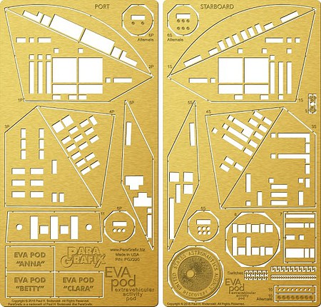 Paragraphix EVA Pod Photo-Etch Set for MOE Science Fiction Plastic Model Accessory 1/8 Scale #220