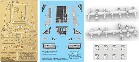 Paragraphix DeAgostini X-Wing Fighter Photo-Etch Set Science Fiction Plastic Model Accessory 1/18 #228