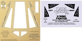 Paragraphix DeAgostini X-Wing Fighter Internal Window Science Fiction Plastic Model Accessory 1/18 #229