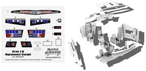 Paragraphix Aries 1B Lunar Shuttle Cockpit Resin kit Science Fiction Plastic Model Accessory 1/48 #247