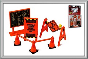 Phoenix-Toys Road Work Warning Signs, Cones, Barrier Bars Set Plastic Model Diorama 1/24 #16058 Phoenix-Toys Road Work Warning Signs, Cones, Barrier Bars Set Plastic Model Diorama 1/24 #16058