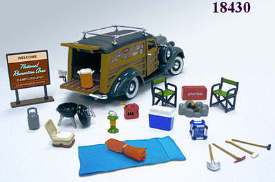 Phoenix-Toys Happy Camper Accessory Set Diecast Model Car Parts Vehicle Accessory 1/24 scale #18430